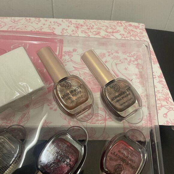 Brand New Azure Beauty 10 Piece Nail Polish Set Multi Colored With Box - Picture 5 of 8
